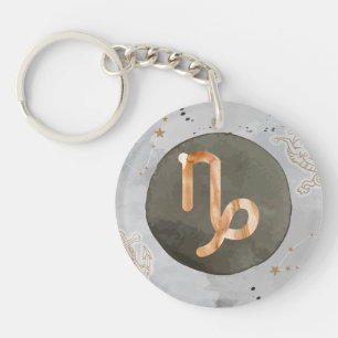 Porte-clés Capricorne Astrologie Zodiac Porte - clé