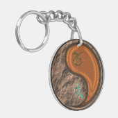Porte-clés Capricorne et chien de bois (Devant gauche)