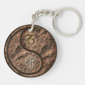 Porte-clés Capricorne et lapin terrestre (Dos)