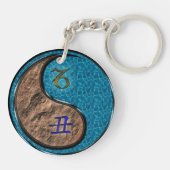 Porte-clés Capricorne et Ox d'eau (Dos)