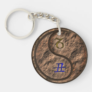 Porte-clés Capricorne et Ox terrestre