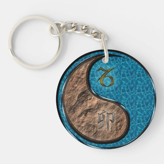 Porte-clés Capricorne et Rabbit d'eau (Devant)