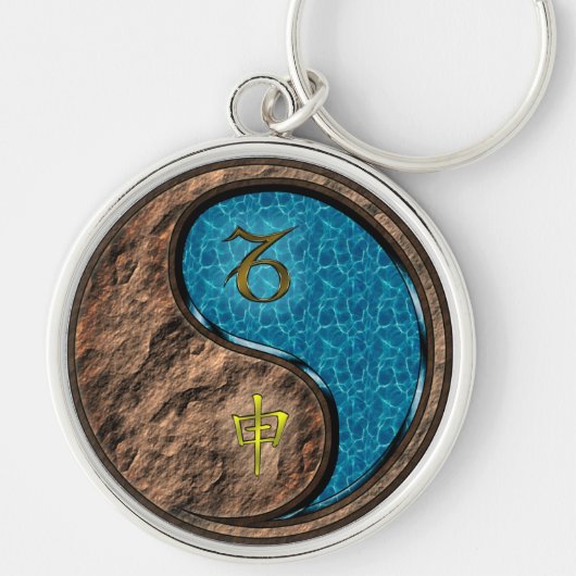 Porte-clés Capricorne et singe de l'eau (Devant)