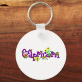 Porte-clés Capricorne Fleurs (Recto)
