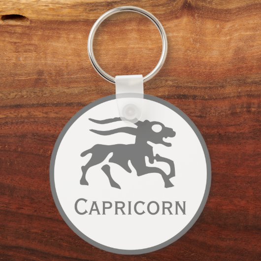 Porte-clés Capricorne Signe du Zodiac Design (Verso)