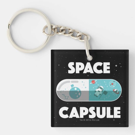 Porte-clés Capsule d'espace (Devant)