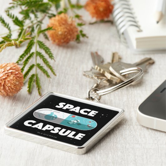 Porte-clés Capsule d'espace (Côté)