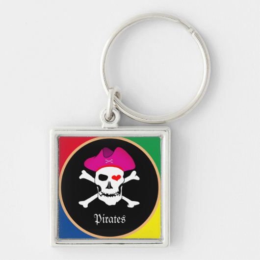 Porte-clés Captain "Grace" & Pirates - Treasure Island /Girls (Devant)