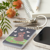 Porte-clés Capybara amoureux (Devant droit)