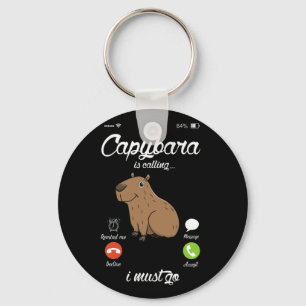 Porte-clés Capybara Appelle Capibara Rodent Amoureux des anim