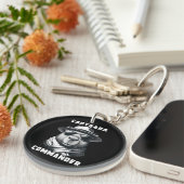 Porte-clés Capybara Avec Lunettes De Soleil Capy Commander (Devant Droit)