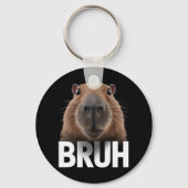 Porte-clés Capybara Drôle Bruh  (Recto)