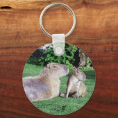 Porte-clés Capybara maman et Porte - clé du fils (Recto)