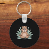 Porte-clés Capyra Meditating Cute Yoga Tee Yogi Meditation  (Recto)