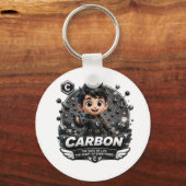 Porte-clés Caractère carbone ATOMIVRA (Recto)