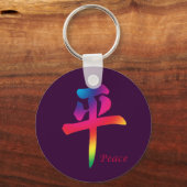 Porte-clés Caractère chinois de paix (Recto)