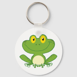 Porte-clés Caractère de dessin de la grenouille mignonne