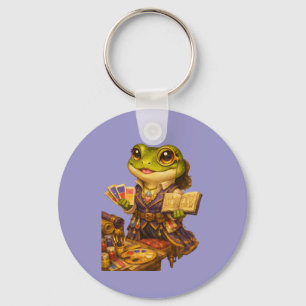 Porte-clés Caractère de grenouille créatrice de royaume