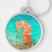 Porte-clés Caraibe tropicale caraïbe turquoise orange (Devant)