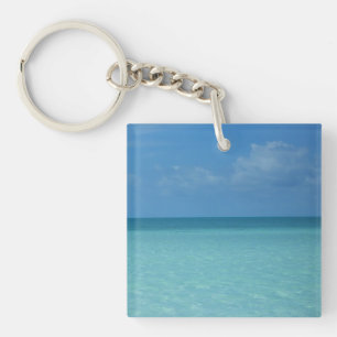 Porte-clés Caraïbes Horizon Tropical Turquoise Bleu