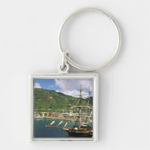 Porte-clés Caraïbes, Sainte-Lucie, Soufriere. Bateaux dans