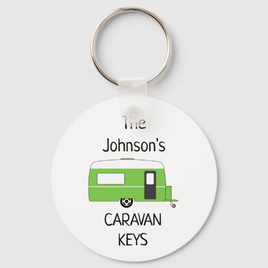 Porte-clés Caravan Keys personnalisées nom Porte - clé (Recto)