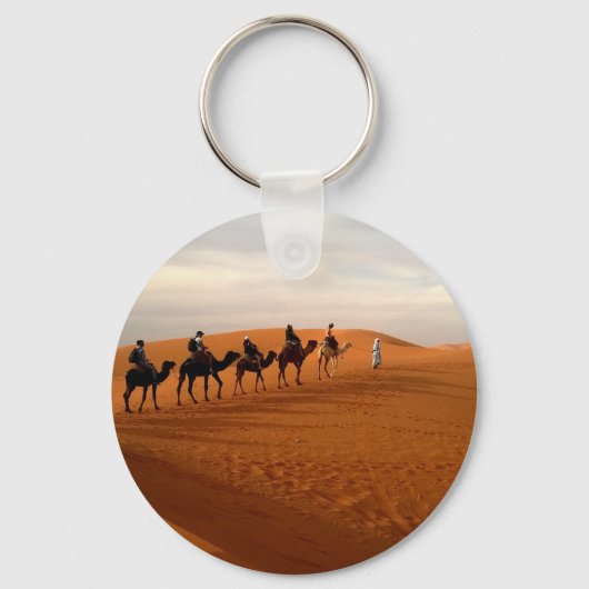 Porte-clés Caravane de Camel désert beaux paysages (Recto)