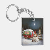 Porte-clés Caravane de Noël Cavalier King Charles Spaniel (Devant gauche)