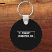 Porte-clés Carburez Votre Corps. Autocollant (Recto)