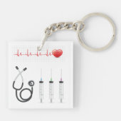 Porte-clés Cardiaque santé cardiaque Médicale (Dos)