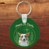 Porte-clés Cardigan Welsh Corgi Peace (Verso)