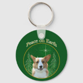 Porte-clés Cardigan Welsh Corgi Peace (Verso)