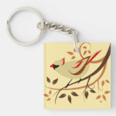 Porte-clés Cardinal-chanteur du Nord (Devant)