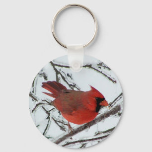 Porte-clés Cardinal d'hiver