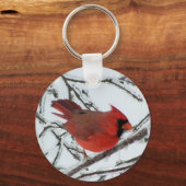 Porte-clés Cardinal d'hiver (Recto)