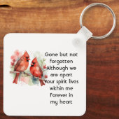 Porte-clés Cardinal oiseau souvenir commémoratif (Verso)