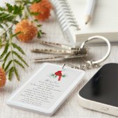 Porte-clés Cardinal Photo Funeral Favoriser Carte Memorial (Devant droit)