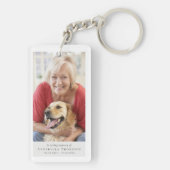 Porte-clés Cardinal Photo Funeral Favoriser Carte Memorial (Dos)