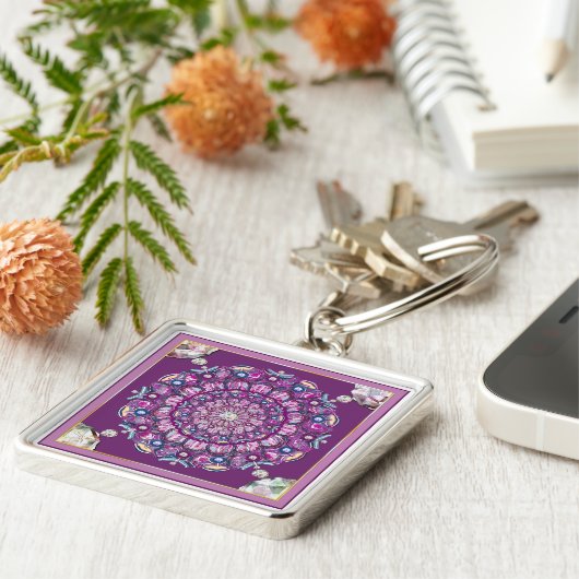 Porte-clés Cardinal Red Rosace (Côté)