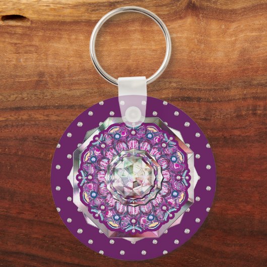 Porte-clés Cardinal Red Rosace (Recto)