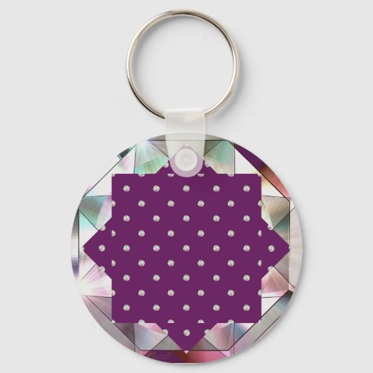 Porte-clés Cardinal Red Rosace (Verso)