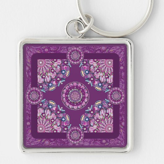 Porte-clés Cardinal Red Rosace (Devant)