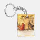 Porte-clés Cardinaux en automne (Devant gauche)