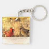 Porte-clés Cardinaux en automne (Dos)