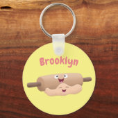 Porte-clés Caricature à pâte molle et à pâte molle (Recto)