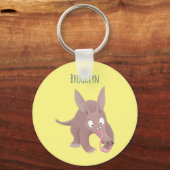 Porte-clés Caricature amusante de Aardvark (Recto)
