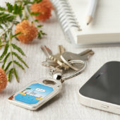 Porte-clés Caricature amusante de Shark Volleyball (Côté )