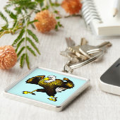 Porte-clés Caricature Combattre l'aigle (Côté)