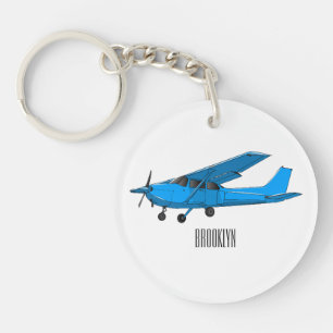 Porte-clés Caricature d'avion à voilure fixe