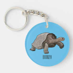 Porte-clés Caricature de la tortue des Galapagos